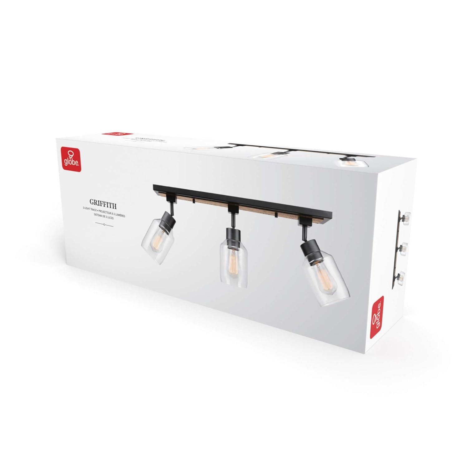 Griffith 25'' 3 -Light Fixed Track Track Kit with Dimmable and Adjustable Head