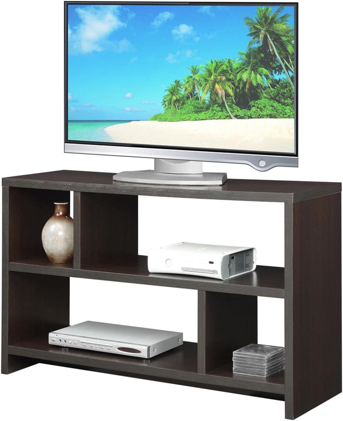 Convenience Concepts Northfield TV Stand Console with Shelves, Espresso