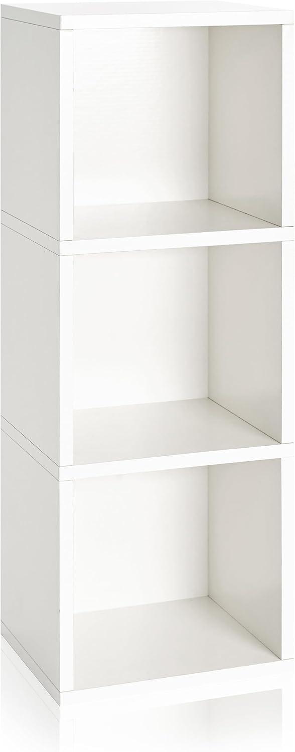 Eco-Friendly Triplex 3-Cube White Organizer for Toys