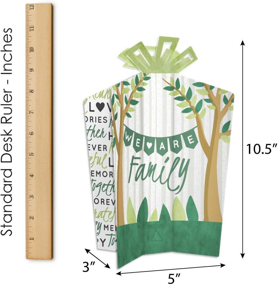 Big Dot of Happiness Family Tree Reunion - Table Decorations - Family Gathering Party Fold and Flare Centerpieces - 10 Count