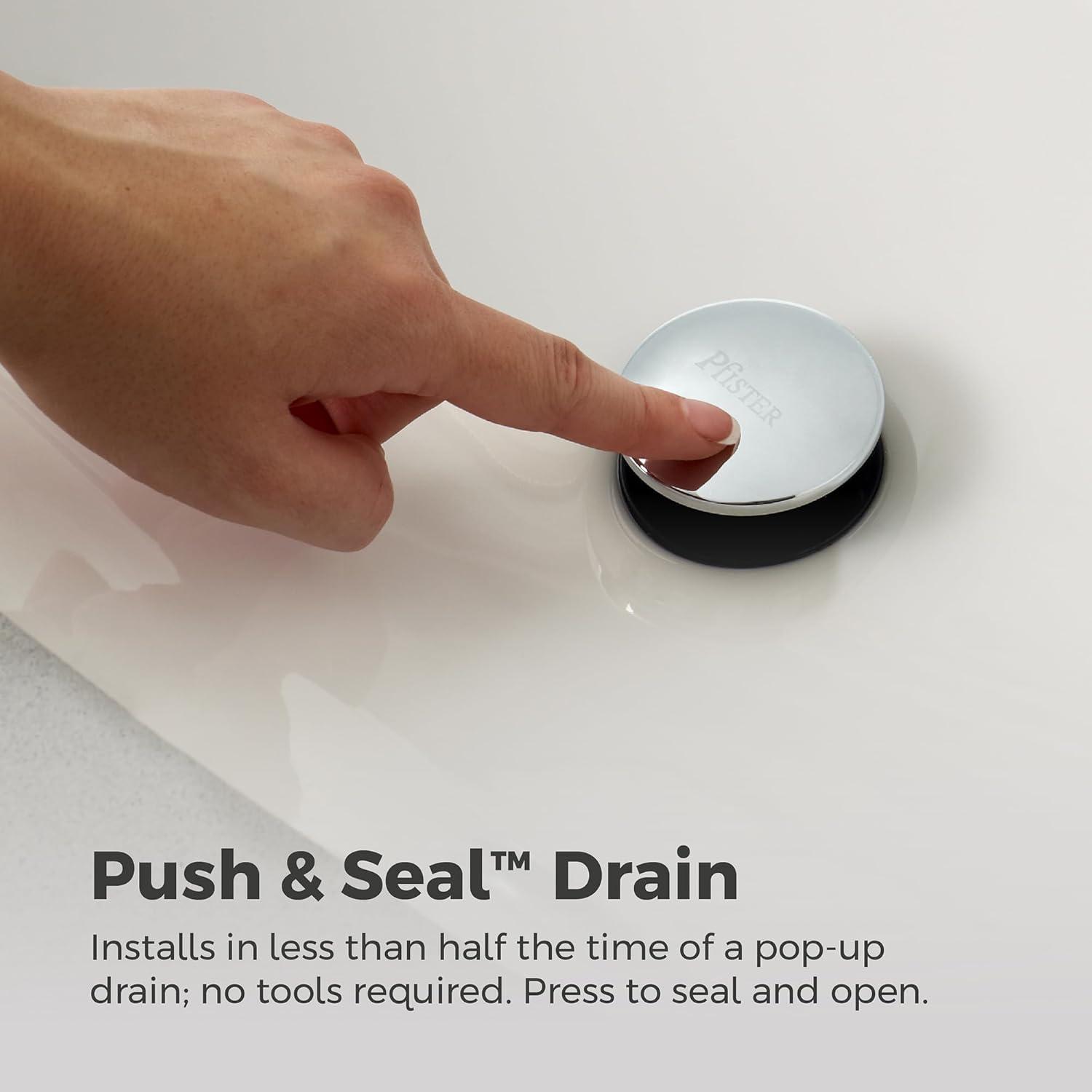 Pfister Willa Bathroom Sink Faucet, 8-Inch Widespread, 2-Handle, 3-Hole, NSF Certified, Polished Chrome Finish, LF049MALCC