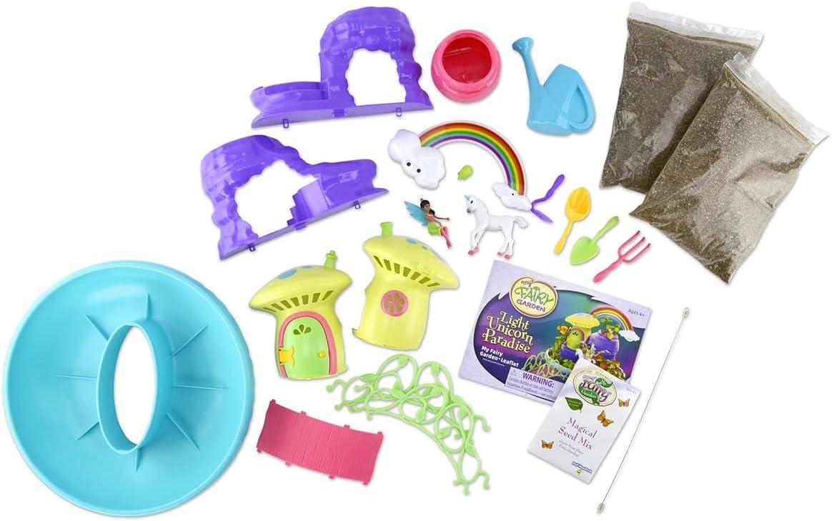 PlayMonster My Fairy Light Unicorn Paradise, Interactive Garden Playset with Lights and Sounds, Ages 4 and Up