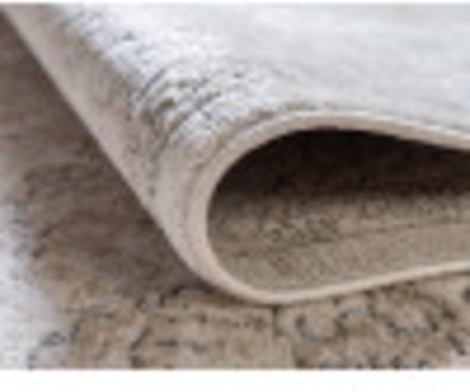 Unique Loom Portland Collection Area Rug - Albany (4' 1" Square Ivory/Beige)