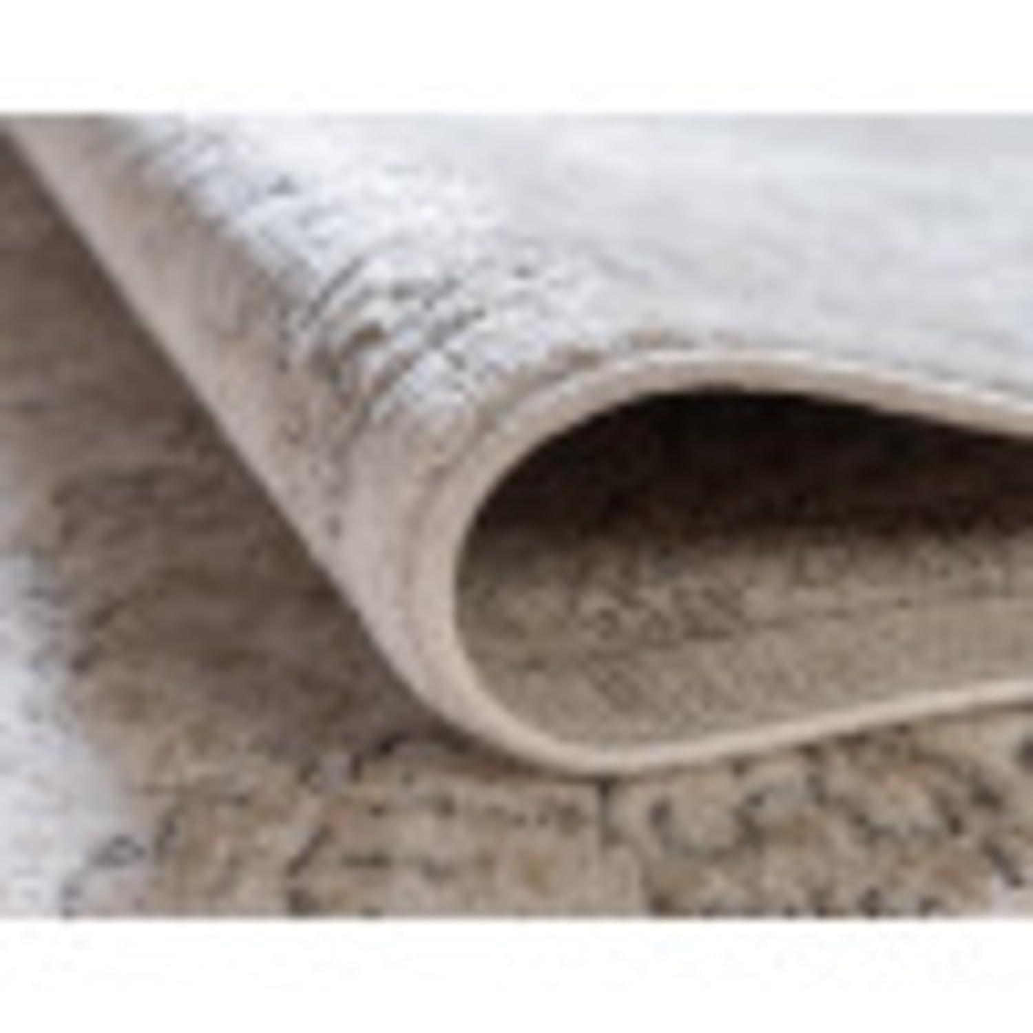 Unique Loom Portland Collection Area Rug - Albany (4' 1" Square Ivory/Beige)