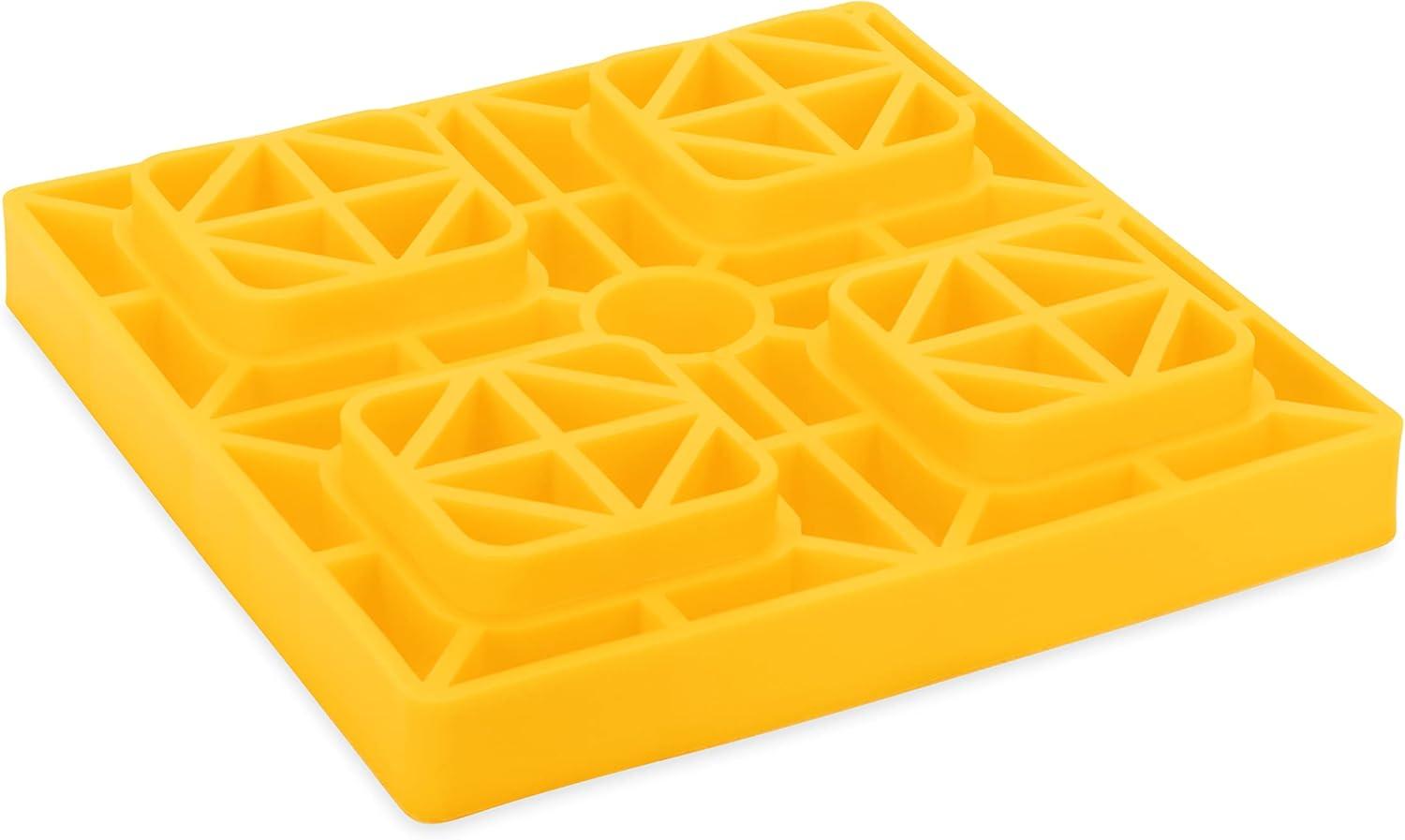 Yellow Resin RV Leveling Blocks with Storage Bag