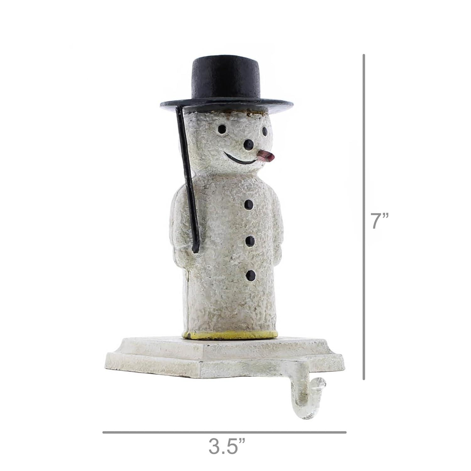 HomArt Snowman Stocking Holder - Cast Iron