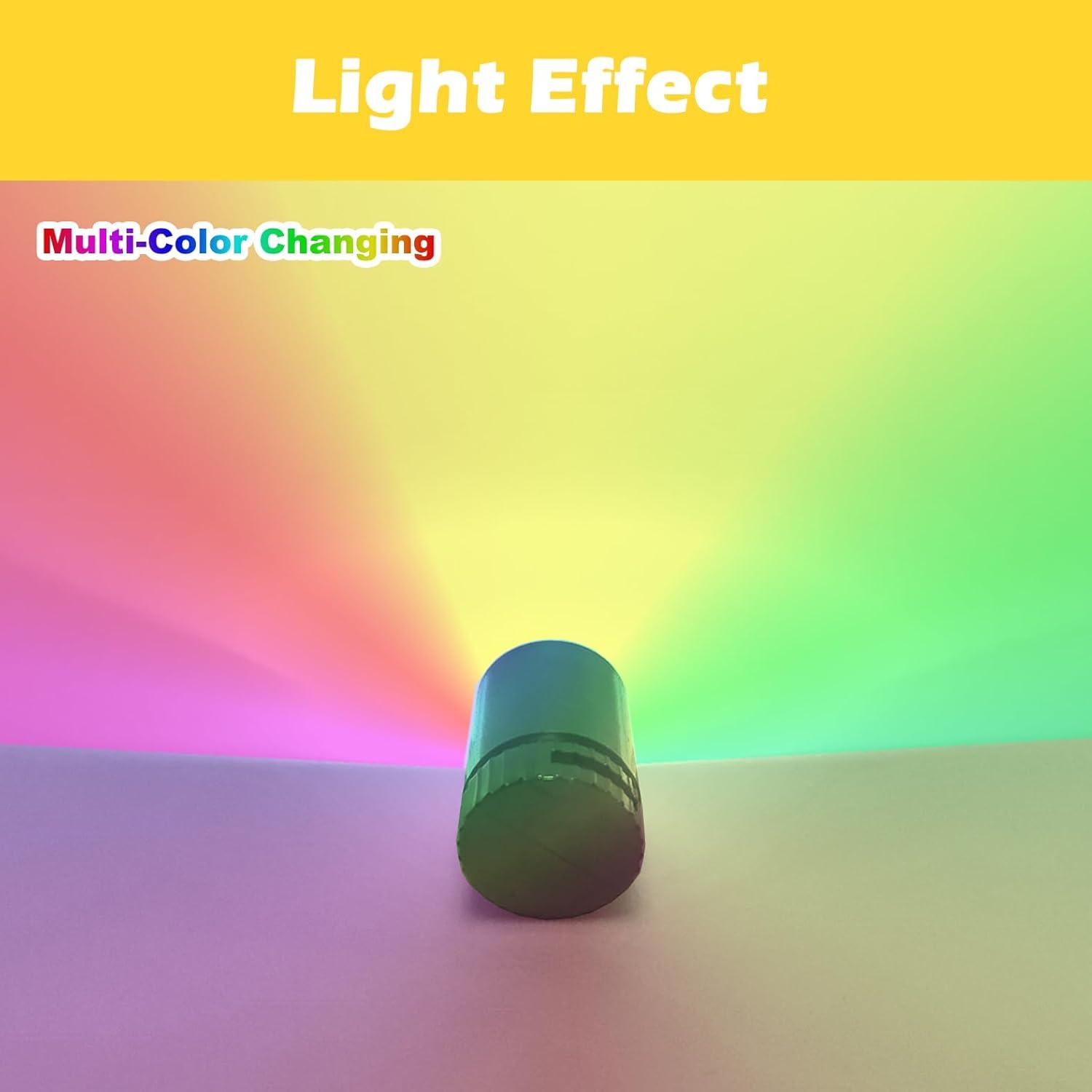 10 Pack Small Spotlight, Battery Operated LED Outdoor Lights, LED Wireless Miniature Spot Light for Artwork Painting, Jewelry Showcase Display, Closet, DIY Hand Craft (Multi-Color Changing)