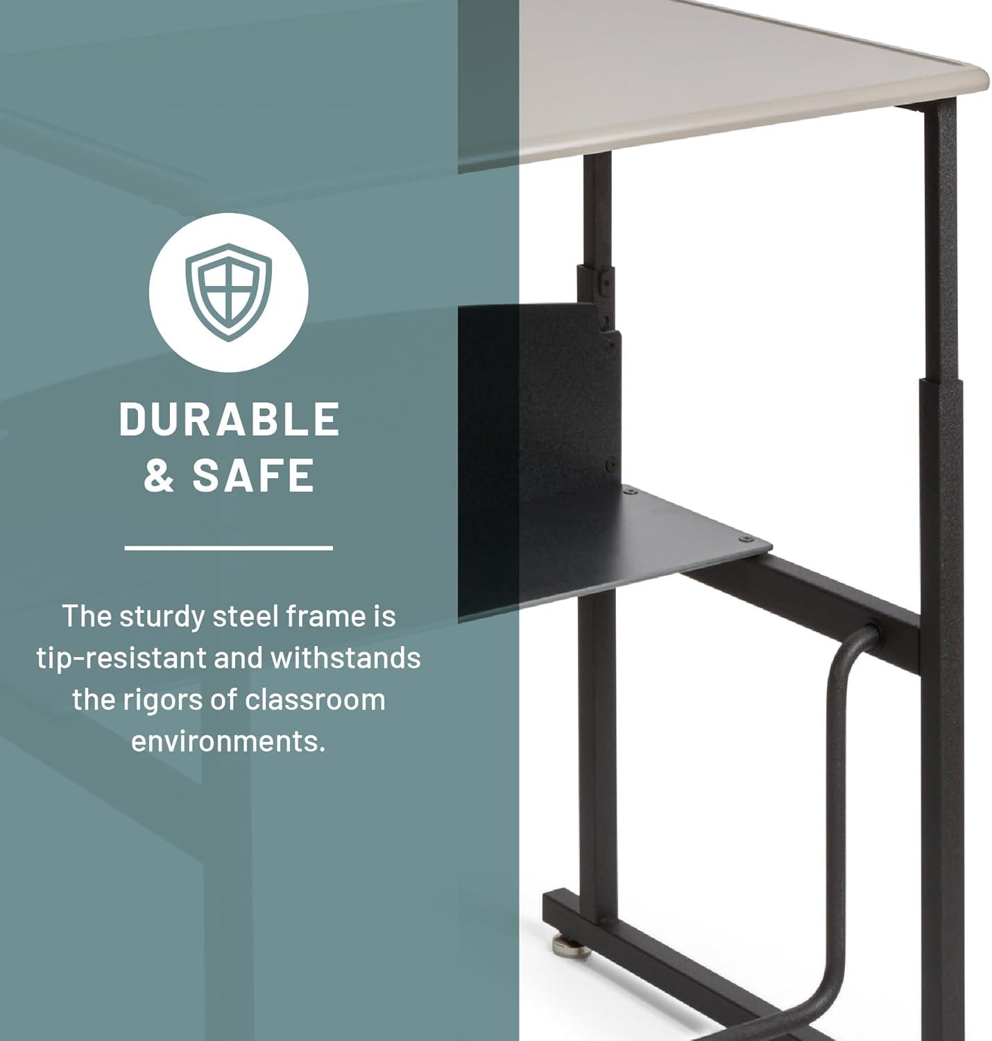 Safco Products Company AlphaBetter® Metal Adjustable Height Open Front Desk