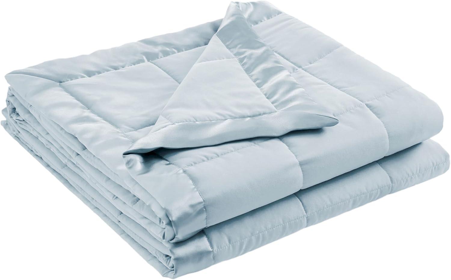 Lightweight Down Alternative Blanket with Satin Trim