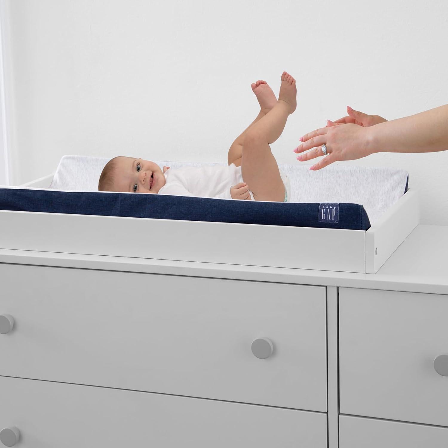 babyGap by Delta Children Contoured Changing Pad - Navy