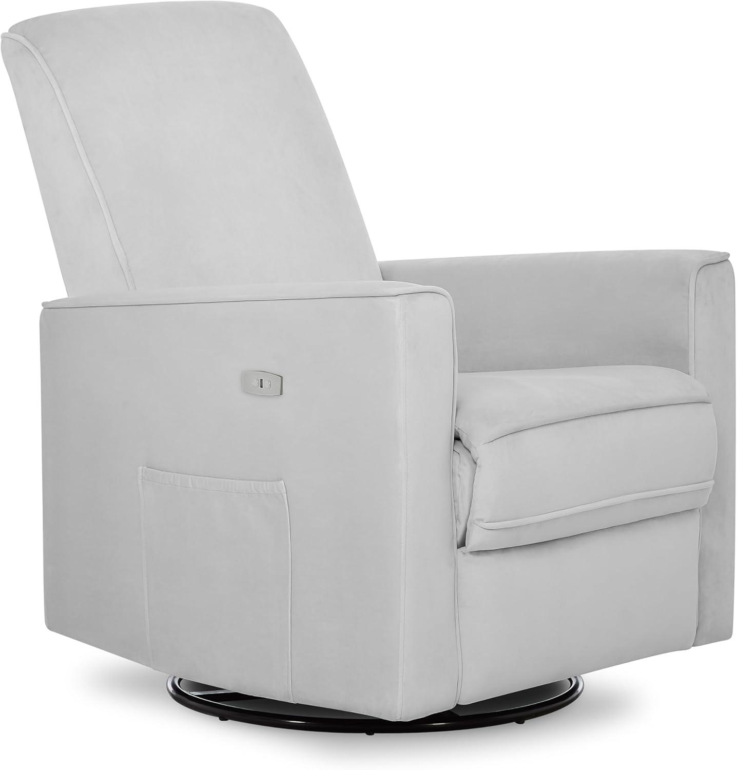 Evolur Upholstered Swivel Reclining Glider