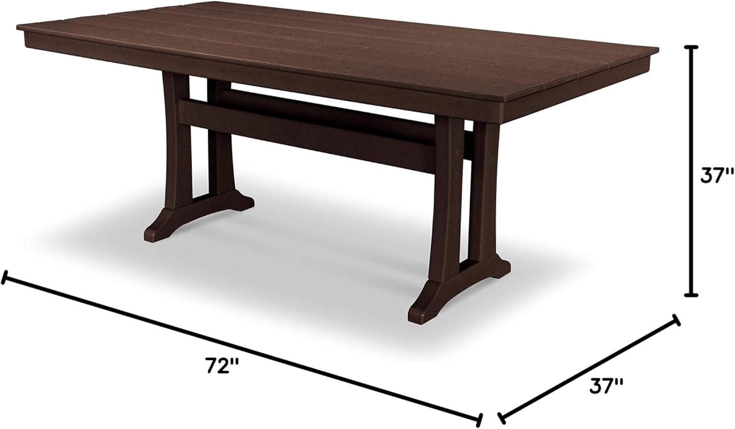 Farmhouse Trestle 37" x 72" Dining Table