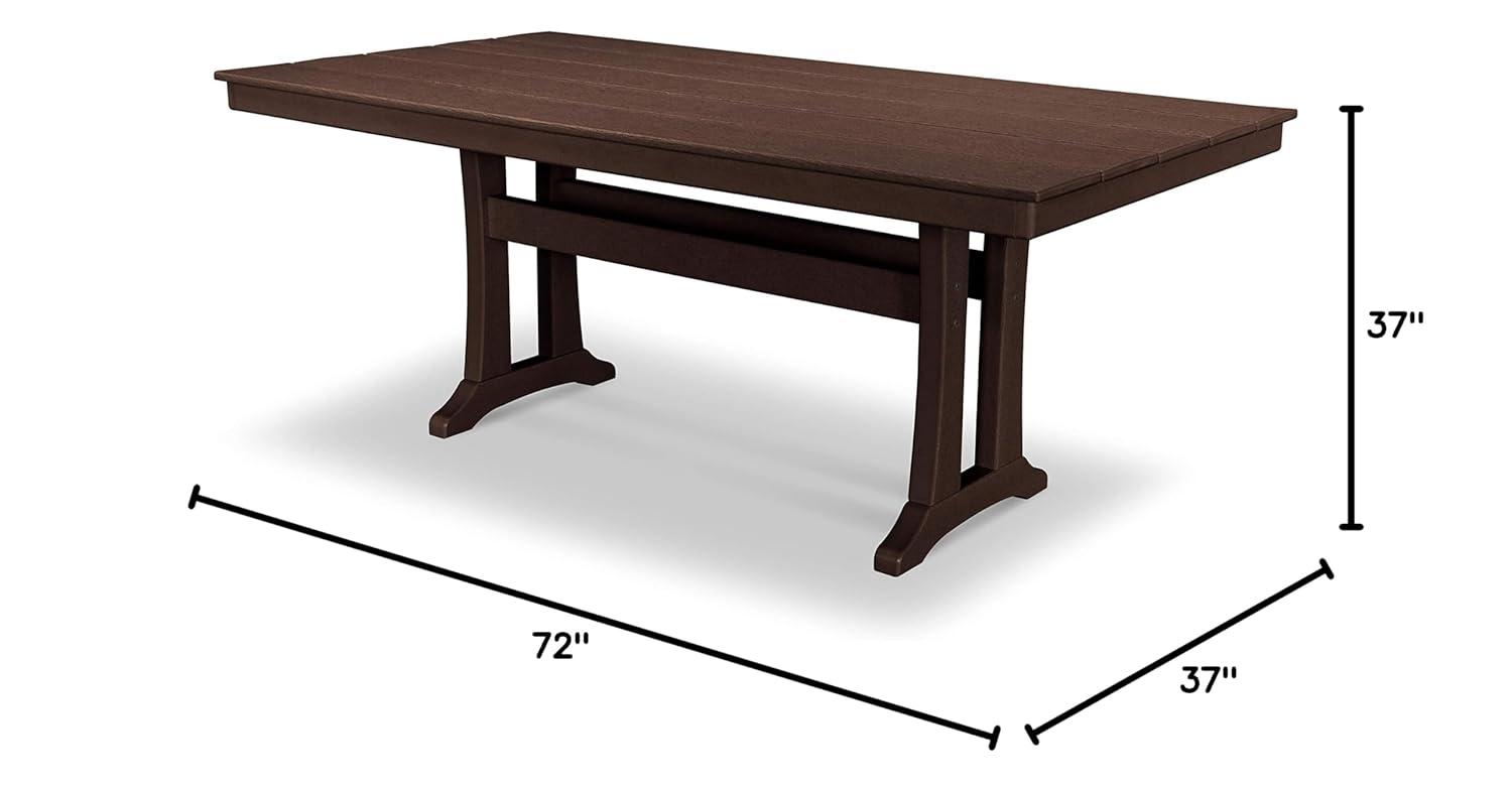 Farmhouse Trestle 37" x 72" Dining Table