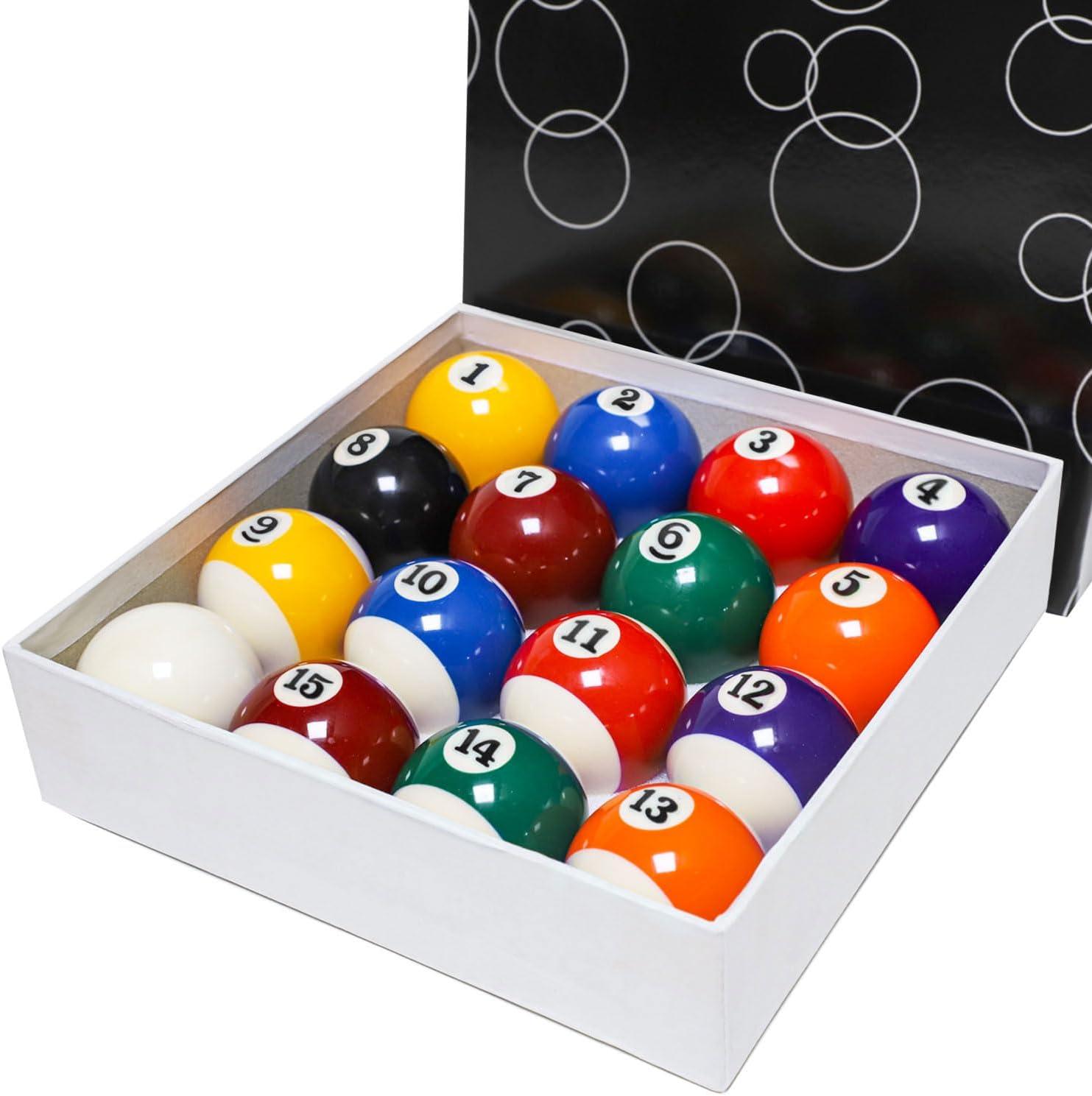 Regulation Size Resin Billiard Balls Set with Numbers