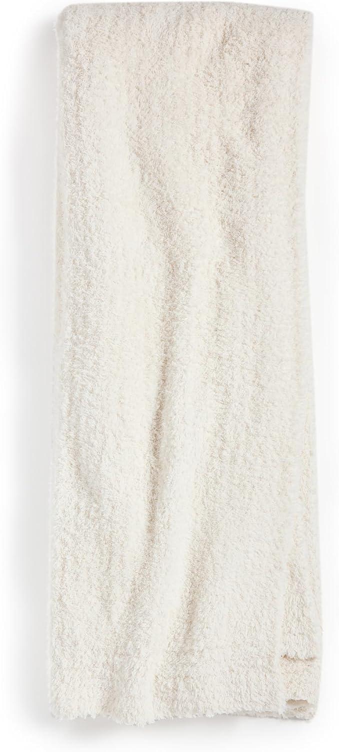 CozyChic Cream Knitted Machine Washable Throw Blanket