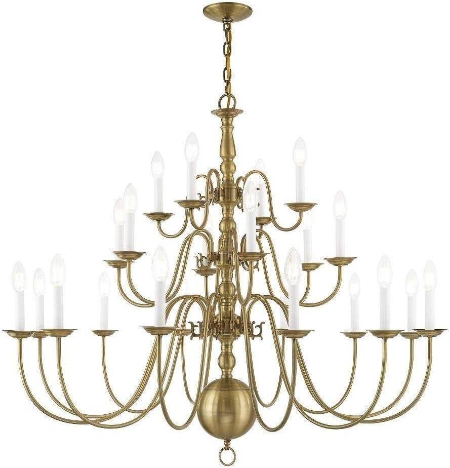 Livex Lighting - Williamsburgh - 22 Light Chandelier in Traditional Style - 42