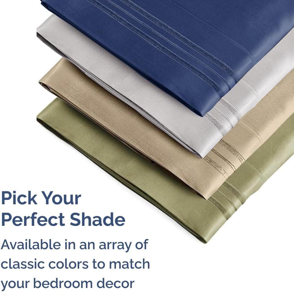 CGK Linens Soft Double Brushed Soft & Cooling Pillowcase - Set of 4