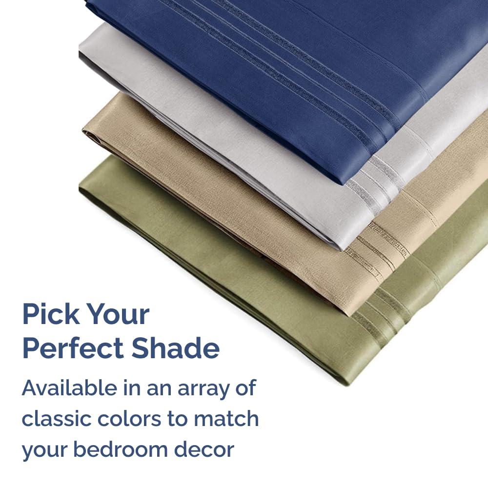 CGK Linens Soft Double Brushed Soft & Cooling Pillowcase - Set of 4