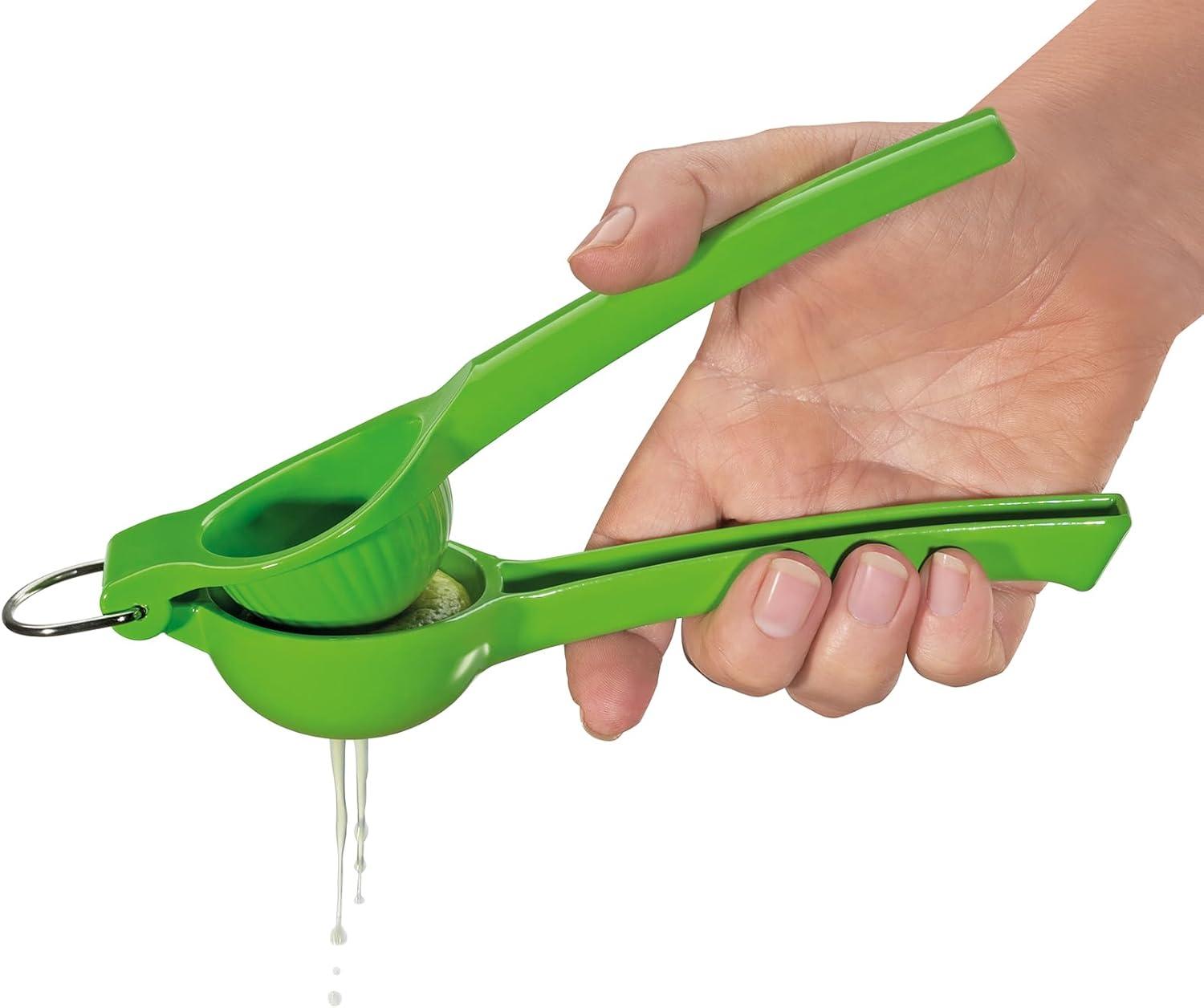 Cilio Aluminum Limetta Lime Squeezer, Green