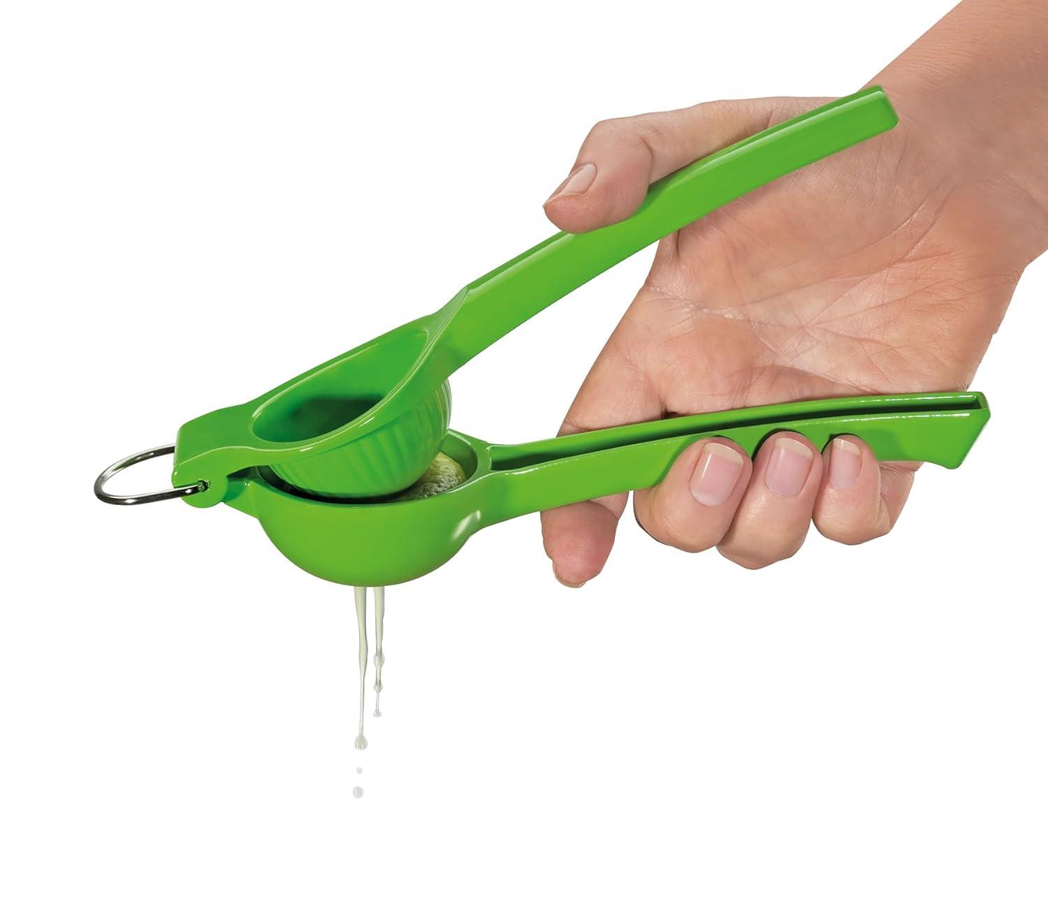 Cilio Aluminum Limetta Lime Squeezer, Green
