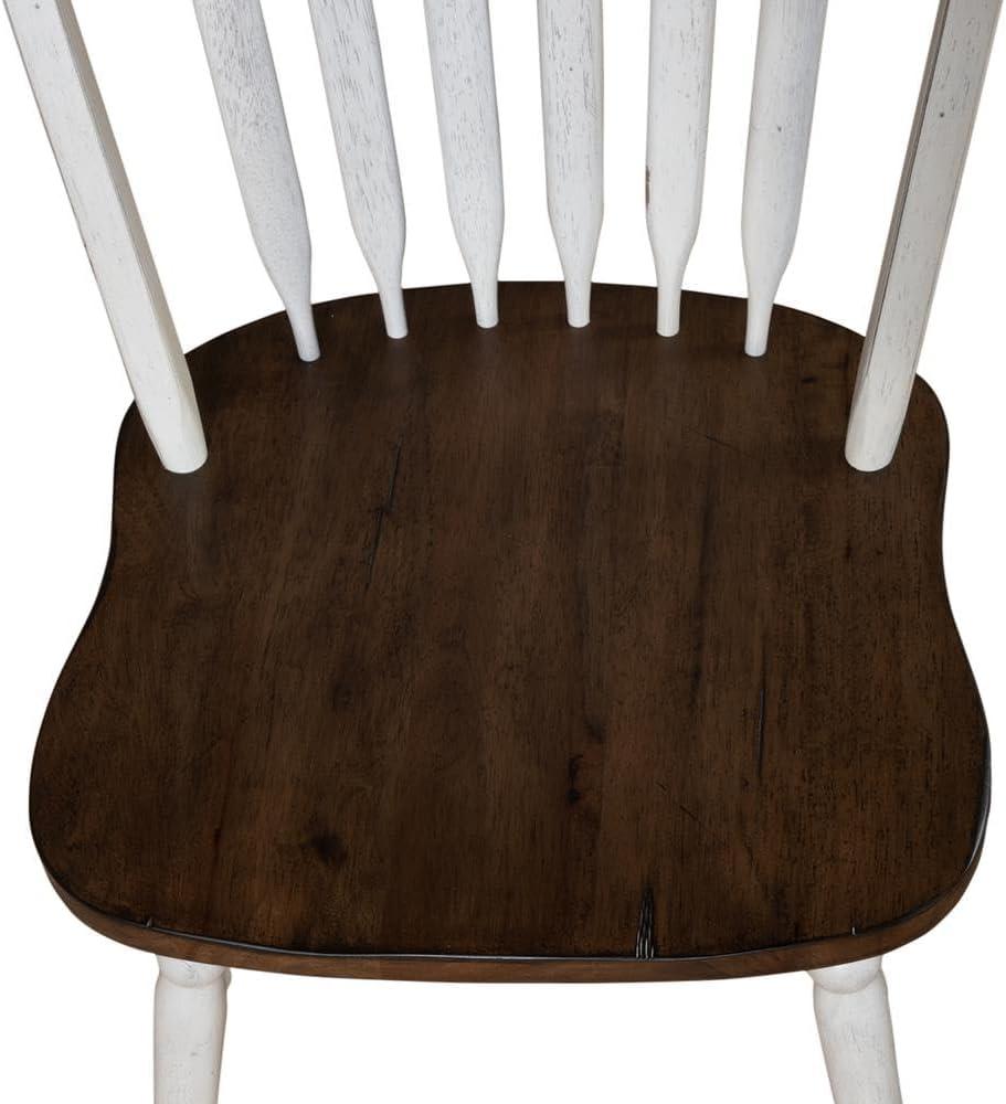 Carolina Crossing Windsor Side Chair- White- Set of 2