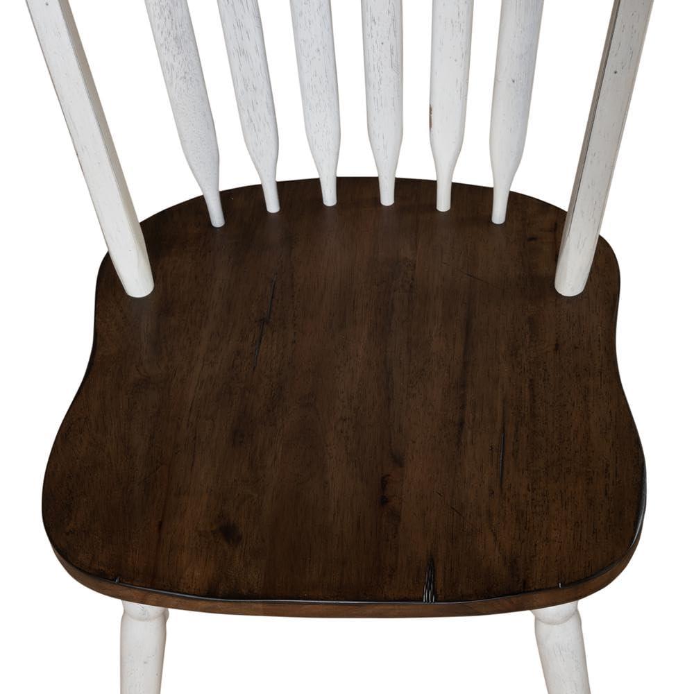 Carolina Crossing Windsor Side Chair- White- Set of 2