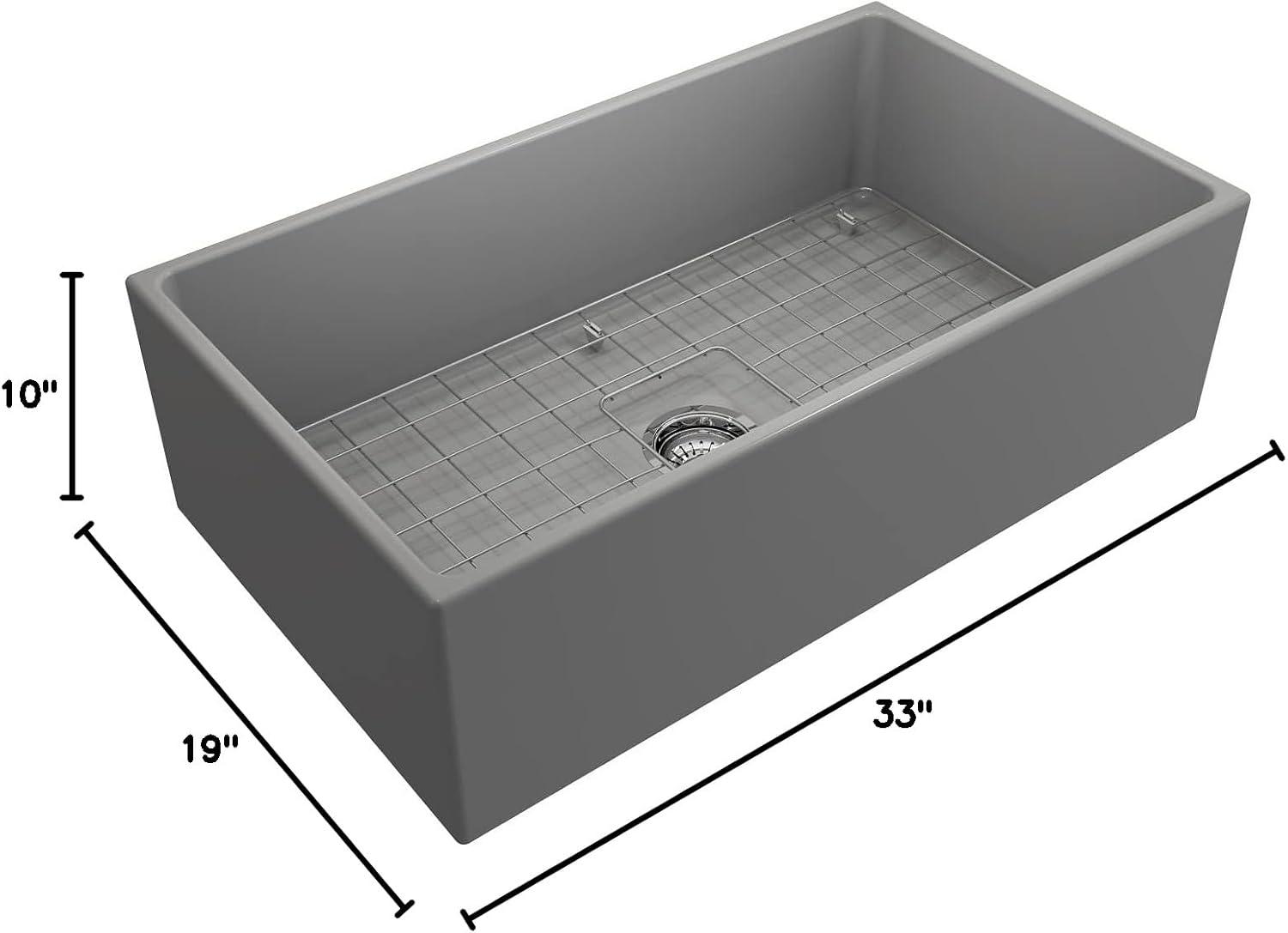 33'' L Farmhouse / Apron Fireclay Kitchen Sink