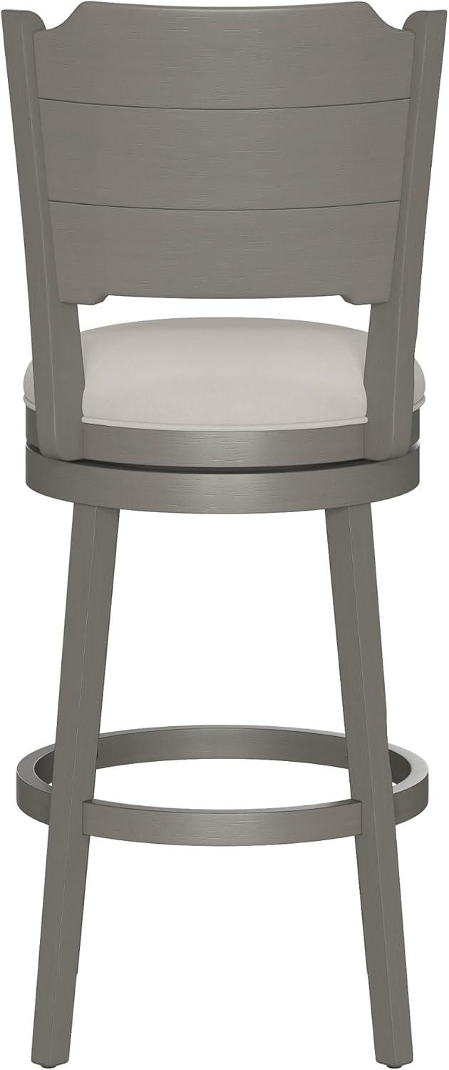 30.25" Clarion Swivel Barstool Distressed Gray - Hillsdale Furniture
