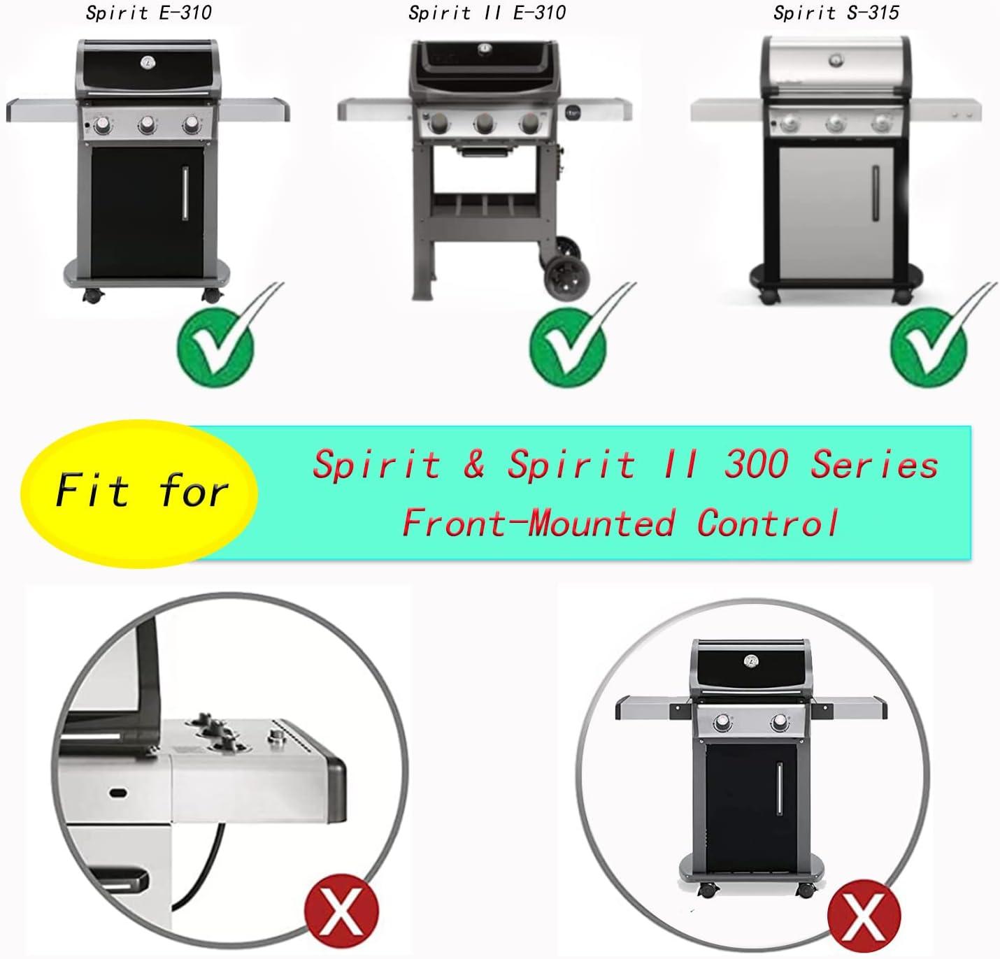 Flavorizer Bars for Weber Spirit E310 310 Grill Parts, Porcelain-Enameled Flavor Bars Replacement for Weber Spirit 300 Series Grill with UP-Front Controls 15.3 inch Set of 5