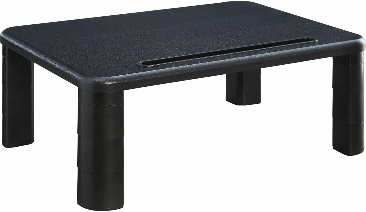 Lorell, LLR99991, Adjustable Monitor Riser, 1 Each, Black