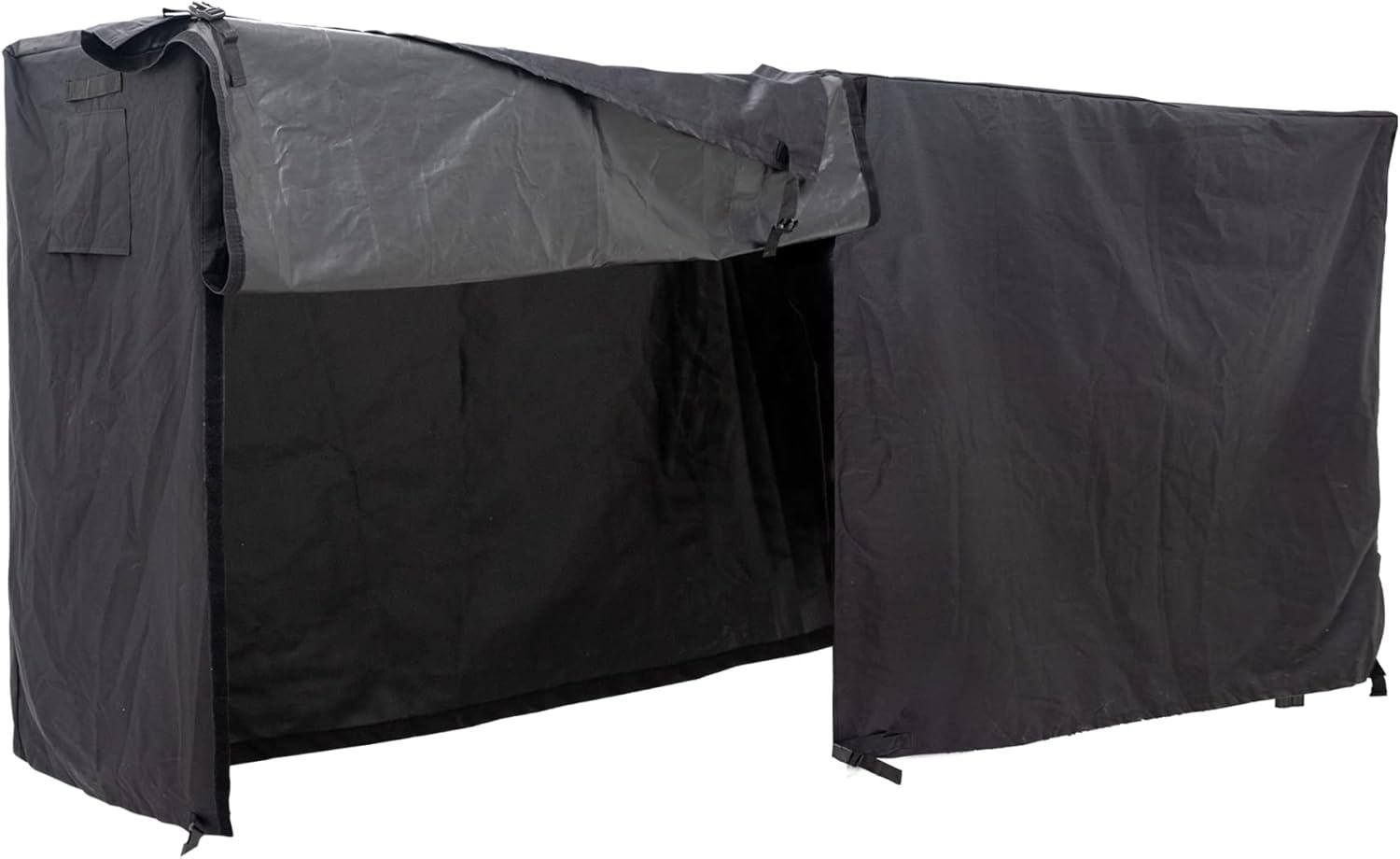 Himal 8ft Waterproof Firewood Cover, Heavy Duty 600D Oxford Outdoor Storage Wood Rack Cover with Buckle (Log Rack not Included)