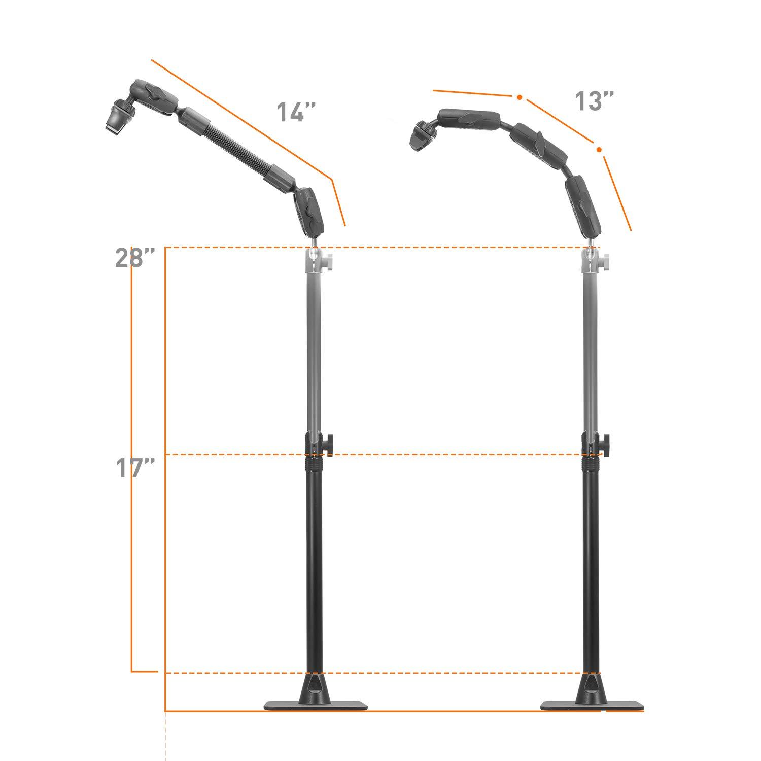 iBOLT Stream-Cast Stand Adjustable Overhead Phone Mount for Live Streaming Tutorial Videos and Photos. Great for Crafters, Bakers, Artists