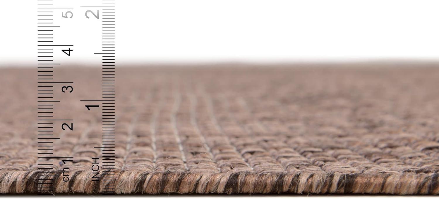 Unique Loom Outdoor Solid Solid Woven Area Rug