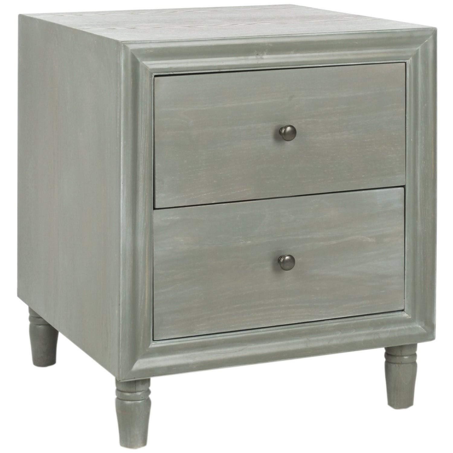 Blaise Nightstand With Storage - AMH6605 - Ash Grey - Safavieh Couture