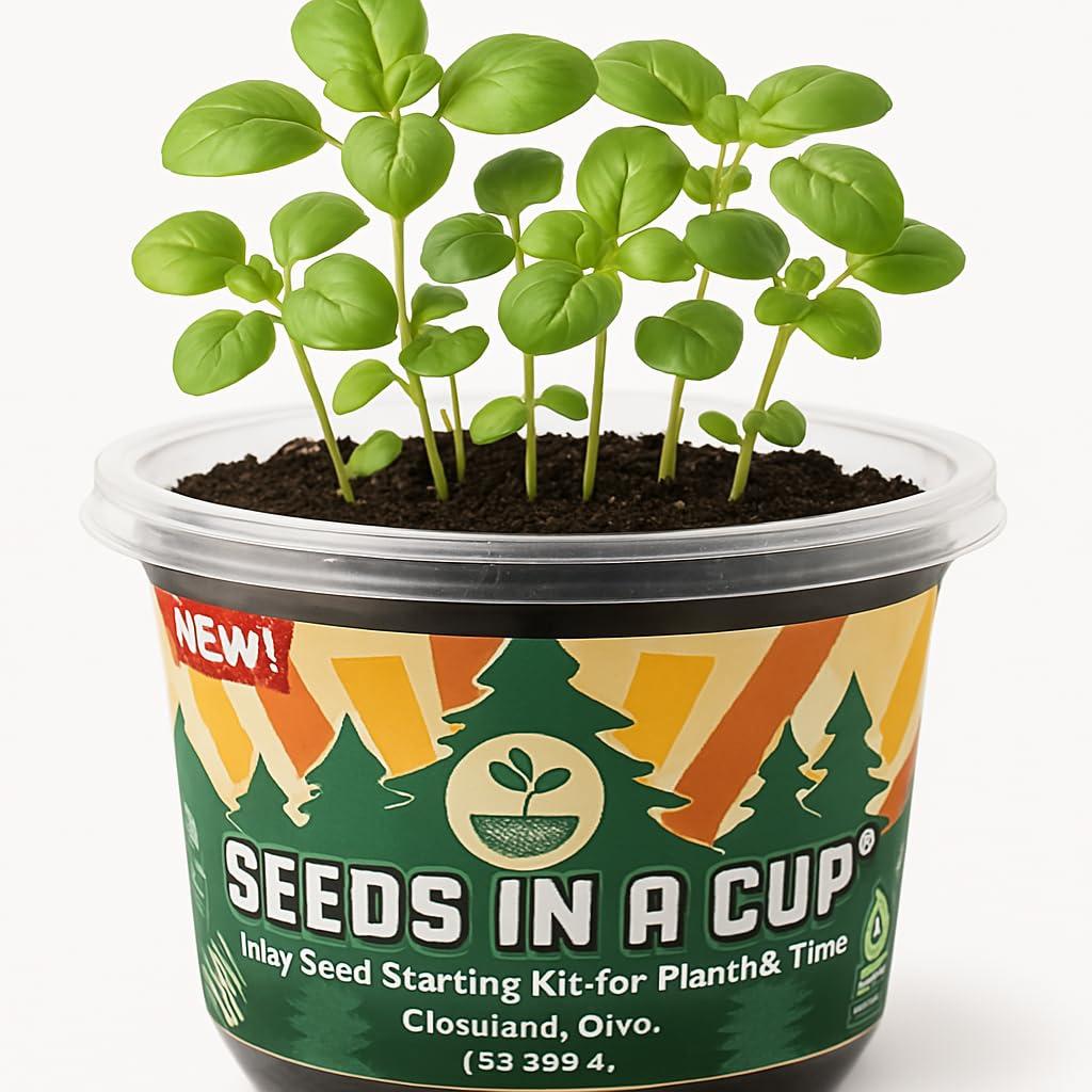 Seeds in a Cup Tree Starter Kit with Premium Soil