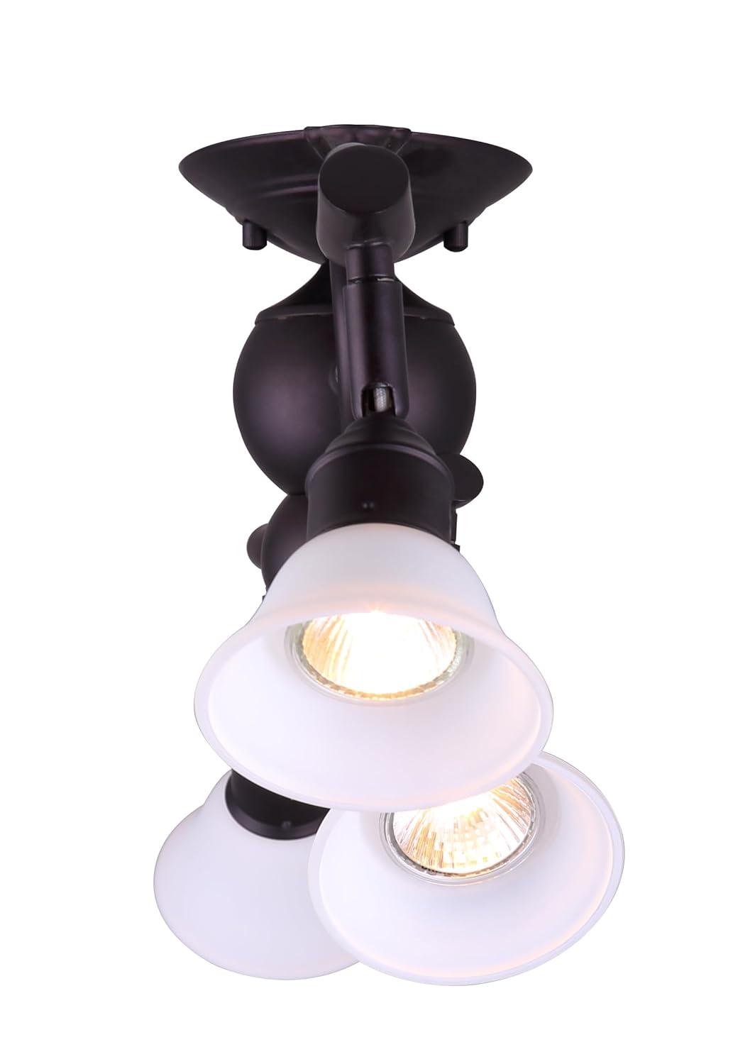 Addison 23.5'' Oil Rubbed Bronze Track Lighting with White Opal Glass