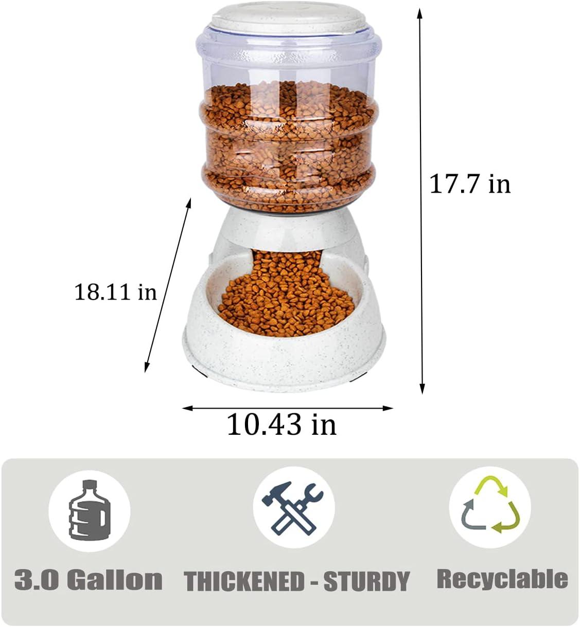 Large Capacity Automatic Dog Food and Water Dispenser