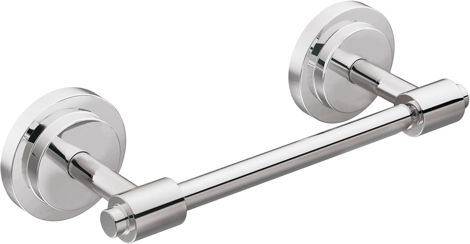 Chrome Modern Wall Mount Pivoting Toilet Paper Holder