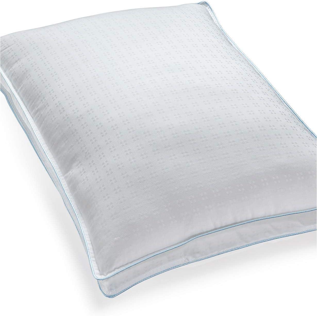 White Cooling Gel Bead Firm Rectangular Bed Pillow