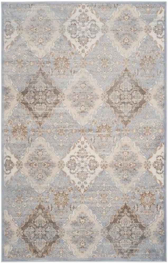 Vintage VTG572 Power Loomed Indoor Area Rug - Light Blue/Ivory - 5'1"x7'7" - Safavieh