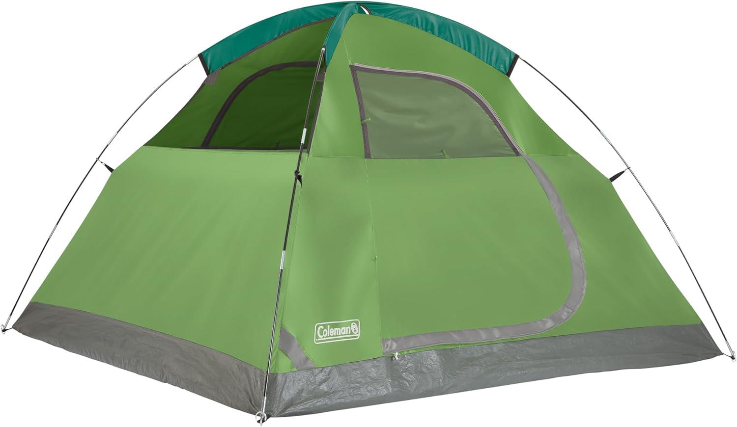 Coleman Sundome 4-Person Camping Family Tent - Green
