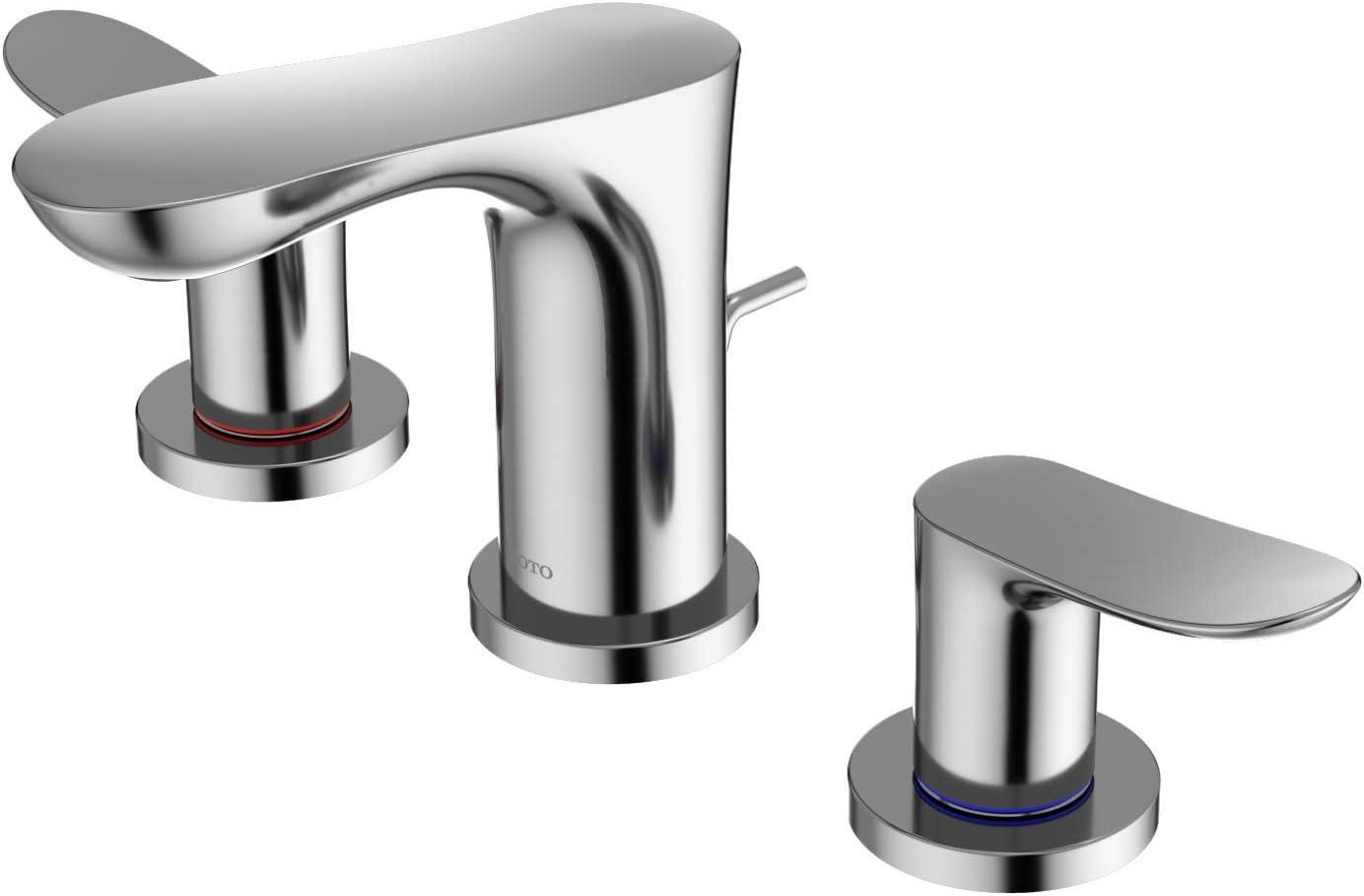 TOTO TLG01201U#CP Double Handle Bathroom Faucet with Drain Assembly