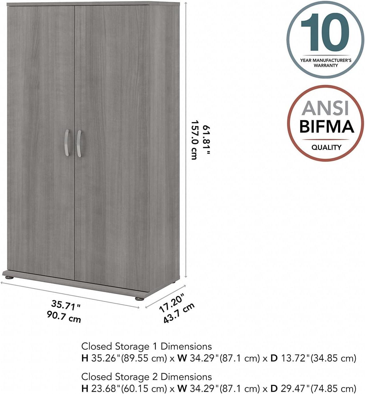 Universal Tall Garage Storage Cabinet in Platinum Gray - Engineered Wood