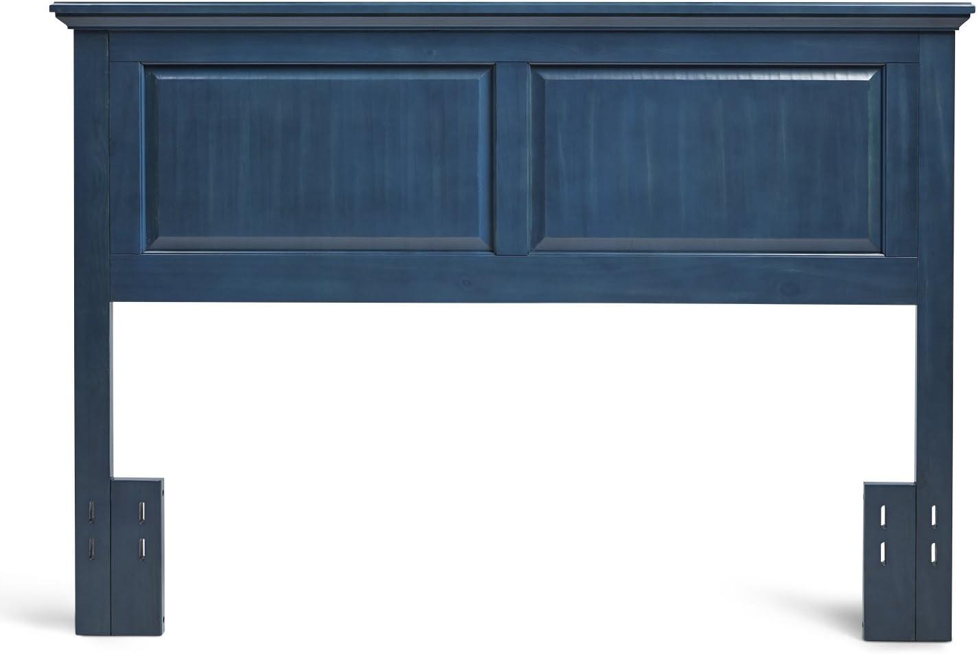 Twin Blue Solid Wood Cottage Style Headboard