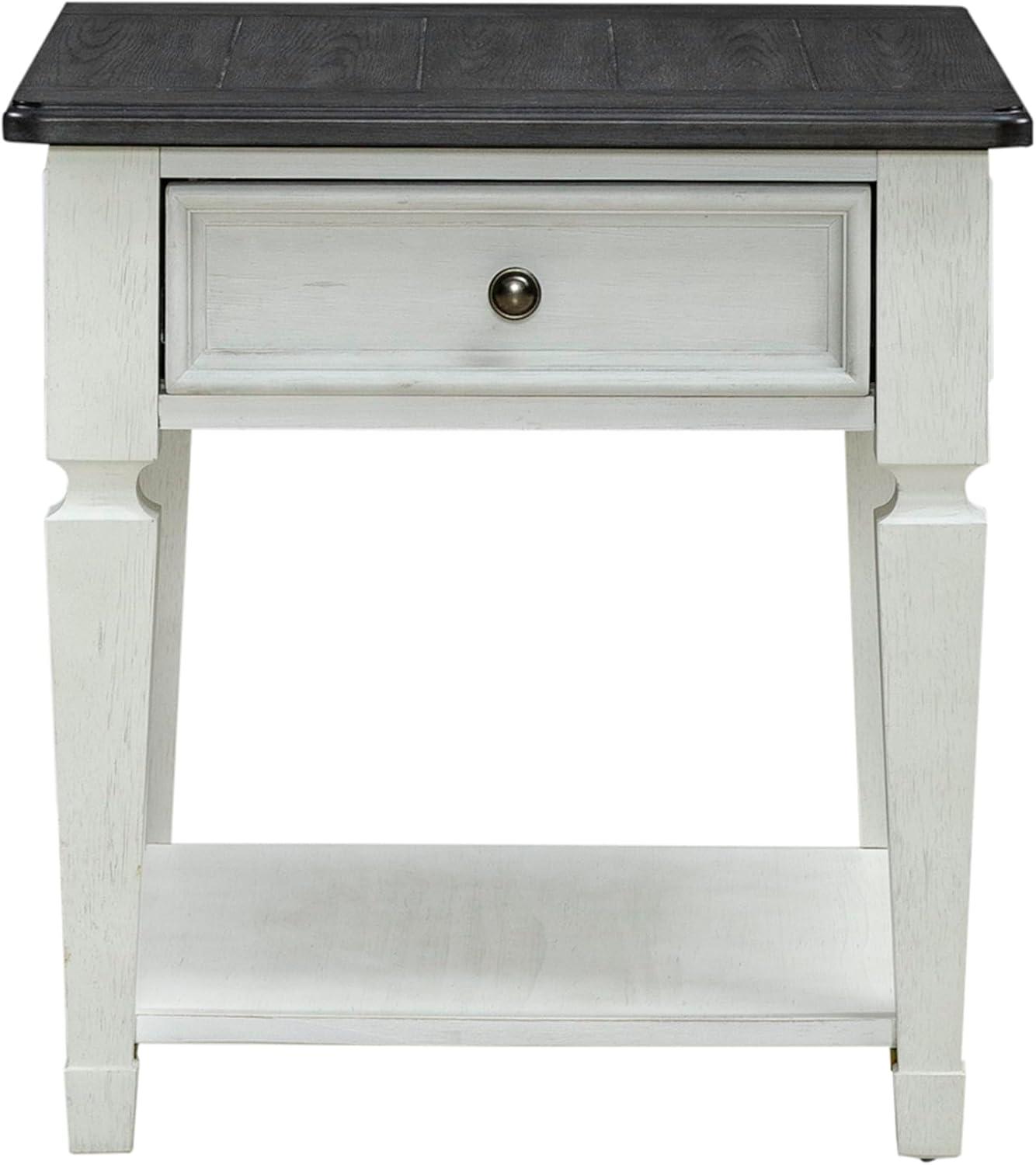 Allyson Park Solid Wood End Table with Storage