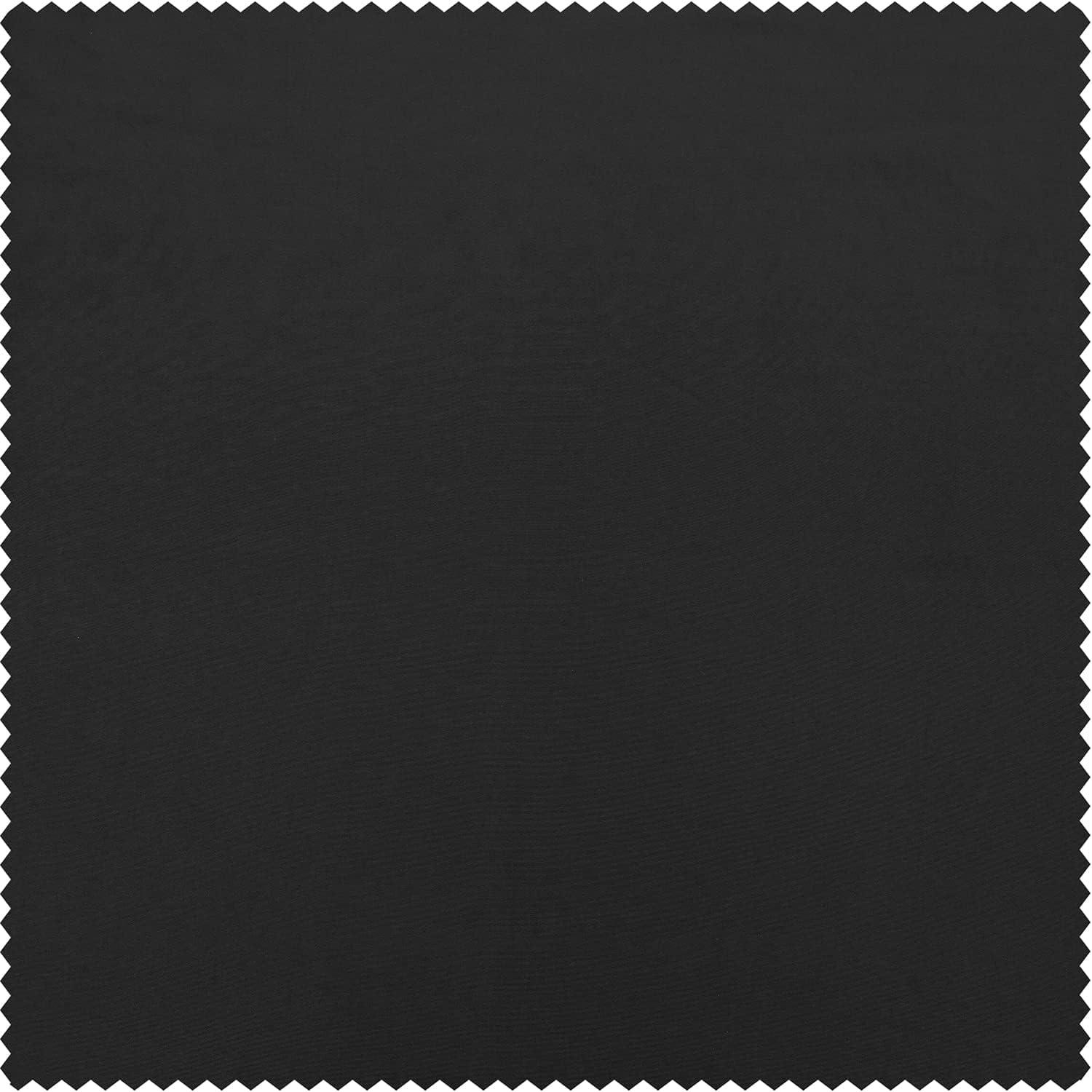 Platinum Blackout Faux Silk Taffeta Curtain (1 Panel), Platinum, 50W X 84L