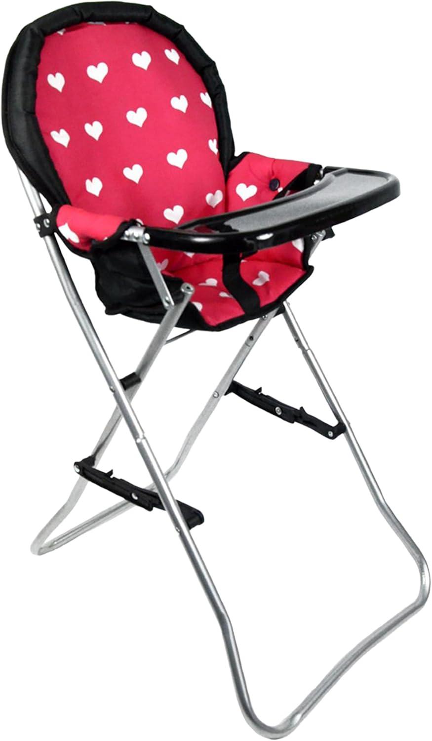 The New York Doll Collection 18 Inch Doll High Chair Pink