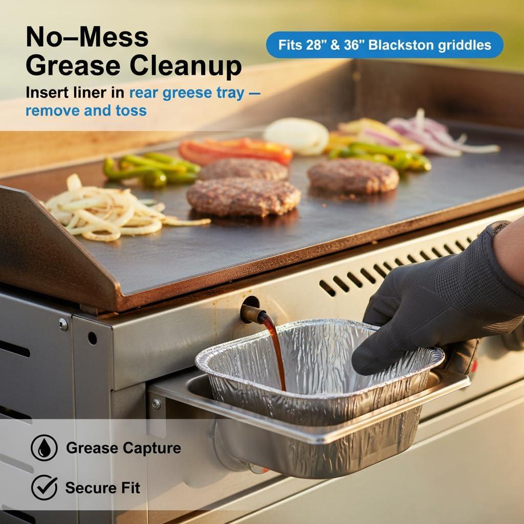 Yukon Glory Aluminum Dishwasher Safe Disposable Drip Pans (Set of 10)