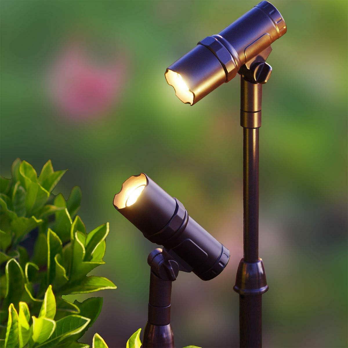 Adjustable Black Solar LED Outdoor Spotlight Set