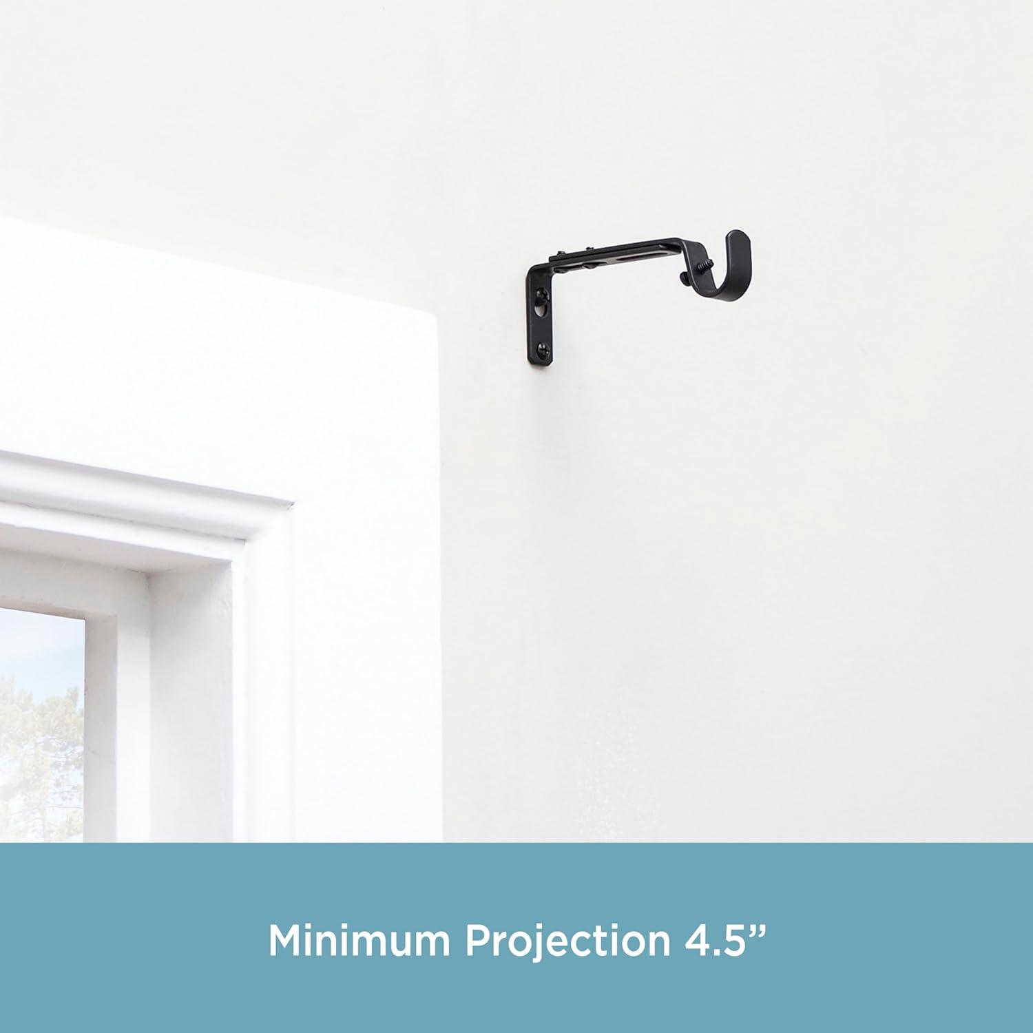 Kenney 3/4" Adjustable Brackets Curtain Rod Brackets & Reviews | Wayfair